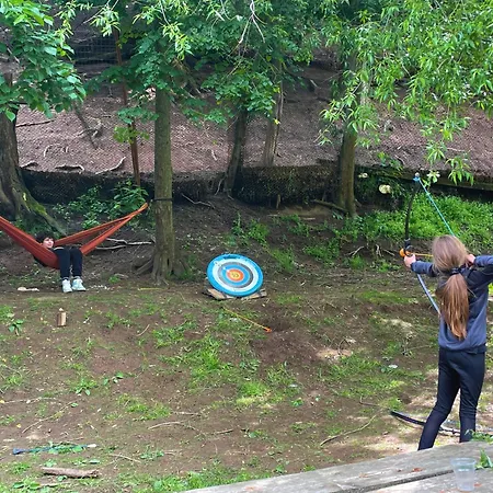 Kъщичка в полите на планина витоша с коне и животни София